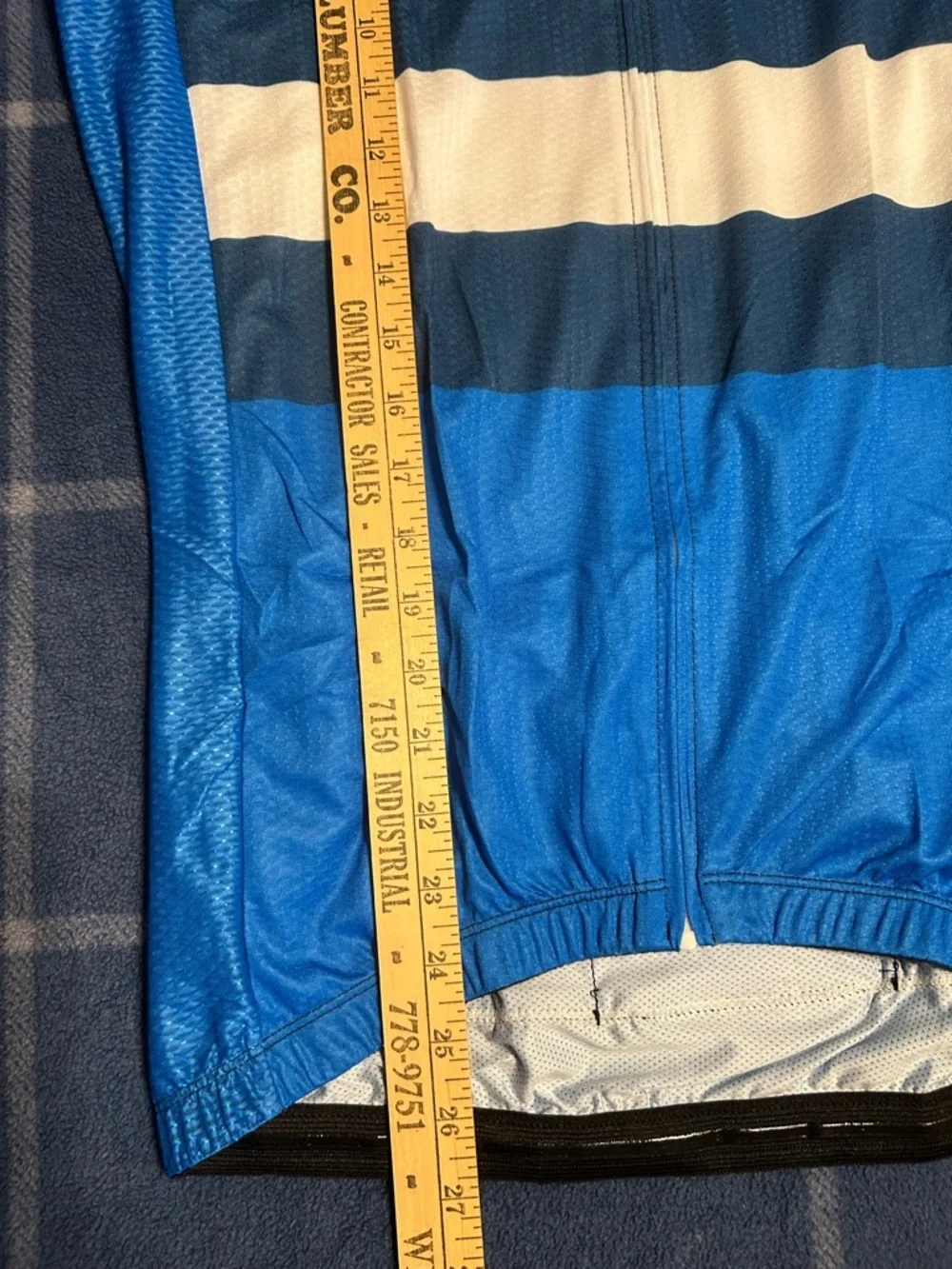 Cycle-Run Full Zip Long Sleeve Athletic Cycling Jersey Sz XXL-see Measurment New - Picture 6 of 7
